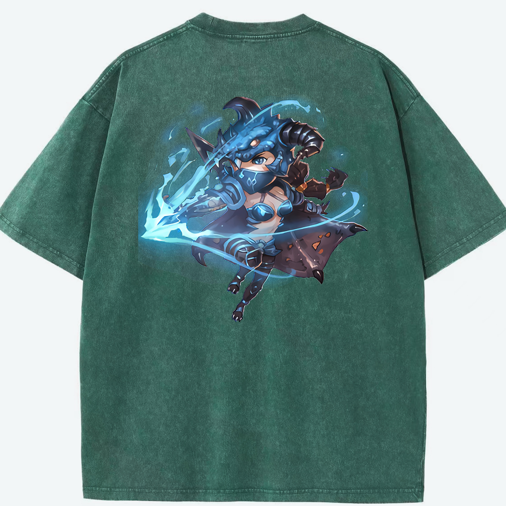 リーグ・オブ・レジェンド League of Legends LOL 綿100% ヴィンテージ風 半袖Tシャツ（背面プリント）